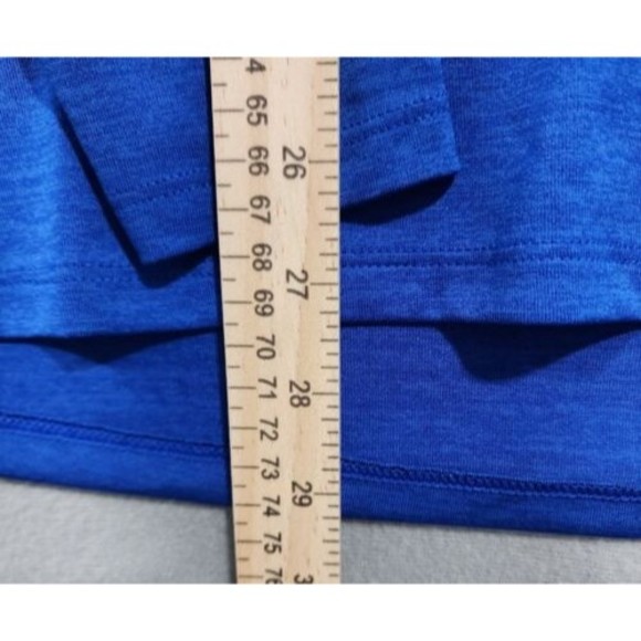 Under Armour Polo Shirt Mens Large Blue HeatGear Loose Long Sleeve - Picture 8 of 15